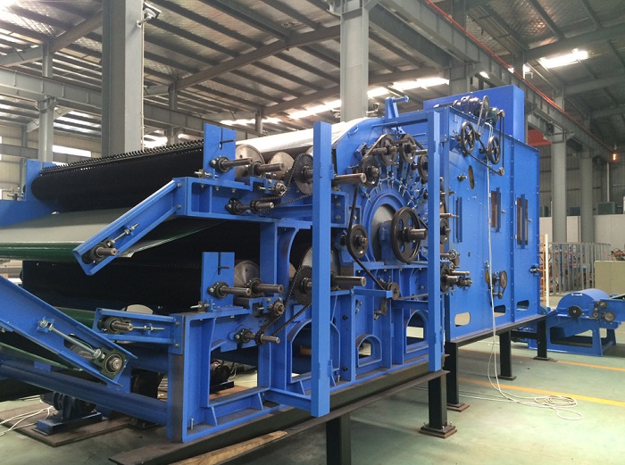 ALSL--2500*1230mm Máquina para fabricar tela no tejida de cardado de doble cilindro de un solo cilindro